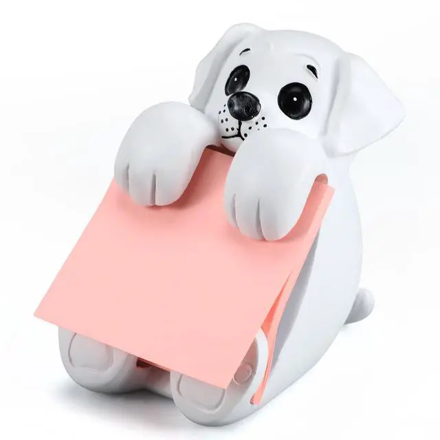 Main image of 3pcs Pop-up Note Dispenser Set Include Resign Dog Note Dispenser, 2 Pcs 3 x 3 Sticky for Office Desk Accessories