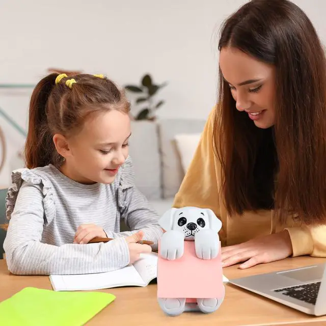 Alt view image 5 of 7 - 3pcs Pop-up Note Dispenser Set Include Resign Dog Note Dispenser, 2 Pcs 3 x 3 Sticky for Office Desk Accessories