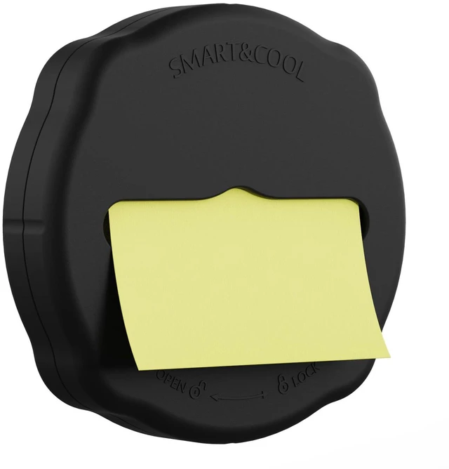 Main image of Magnetic Pop-Up Note Dispenser for 3 x 3 in Pop-Up/Accordion-Style Sticky Notes, 1Pack, Black (Notes Not Included)