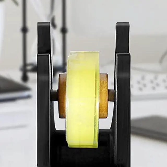 Alt view image 4 of 7 - Cute Cat Tape Dispenser,Vintage Wooden Kitty Tape Cutter with 1 Roll Tape for Home Office Desktop Accessory (Black)