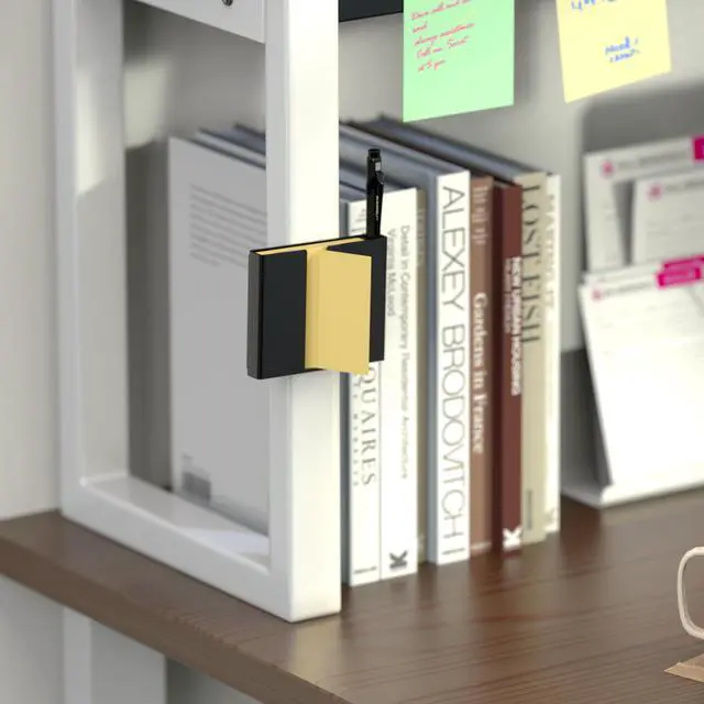 Alt view image 5 of 7 - Sticky Note Dispenser, Magnetic Sticky Note Holder for Post It Notes, 3 x 3 Inch Sticky Note Pen Organizer for Office Home Classroom, Black