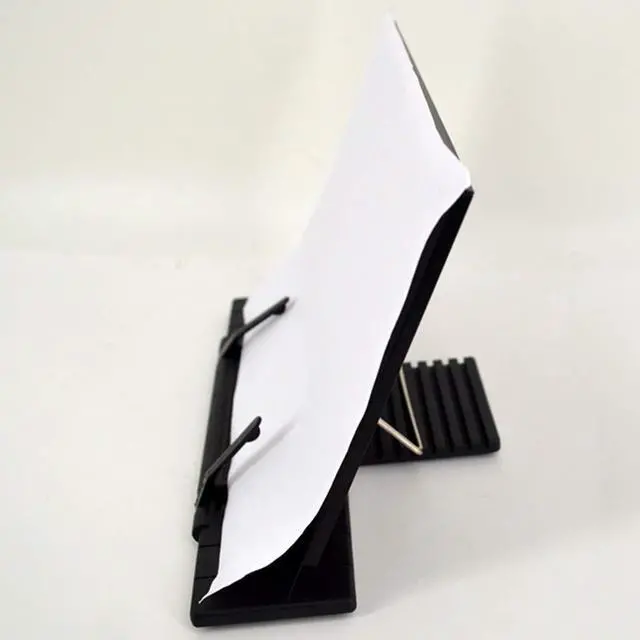 Alt view image 2 of 7 - Hanghs Desktop Document Holder/Paper Stand/Clipboard for Sheet Music/Cookbook/Book with 7 Adjustable Positions Black