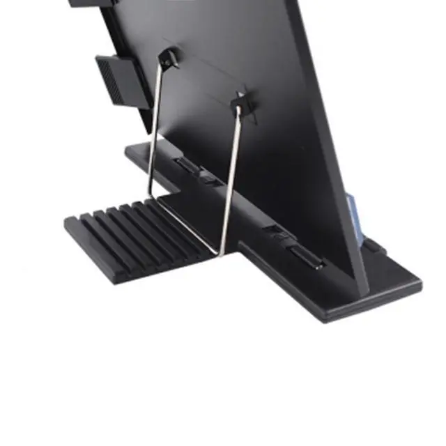 Alt view image 5 of 5 - Hanghs Desktop Document Holder/Paper Stand/Clipboard for Sheet Music/Cookbook/Book with 7 Adjustable Positions and a Highlighting Side Clip Black