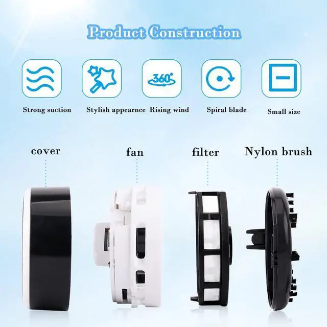 Alt view image 3 of 7 - Desk Vacuum Cleaner Mini, Portable Desktop Vacuum, Mini Crumb Dust Desk Vacuum Cordless Sweeper for Home, Office,Cars,Pet Hairs,No Battery Included