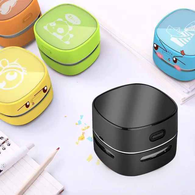 Alt view image 4 of 7 - Desktop Vacuum Cleaner,Mini Table dust Sweeper Energy Saving,High Endurance up to 400 mins,Cordless&360º Rotatable Design for Cleaning Hairs,Crumbs,Computer Keyboard (Black Charging)