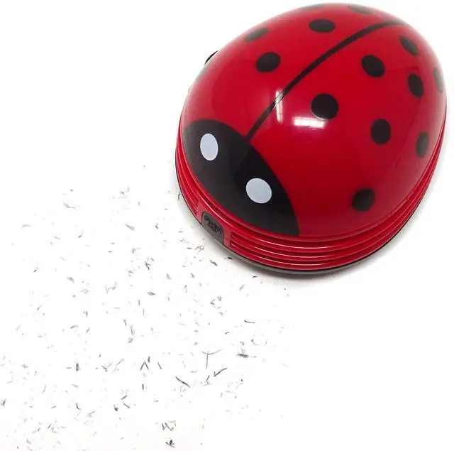 Main image of Ladybug Shaped Portable Corner Desk Vacuum Cleaner Mini Cute Vacuum Cleaner Dust Sweeper