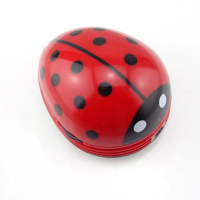 Alt view image 6 of 7 - Ladybug Shaped Portable Corner Desk Vacuum Cleaner Mini Cute Vacuum Cleaner Dust Sweeper
