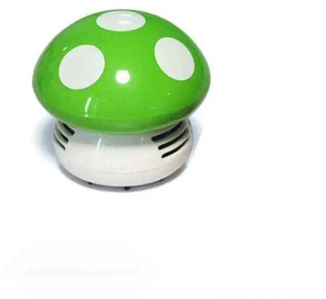 Main image of Honbay Mini Cute Table Dust Vaccum Cleaner, Mushroom Shaped New Portable Corner Desk Vaccum Cleaner Mini Cute Vacuum Cleaner Dust Sweeper (Green)