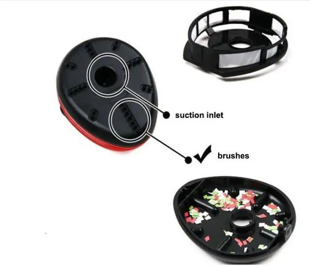 Alt view image 5 of 7 - Ladybug Shaped Portable Corner Desk Vacuum Cleaner Mini Cute Vacuum Cleaner Dust Sweeper