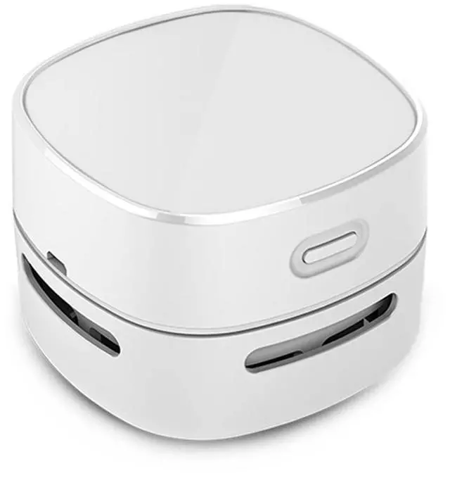 Main image of Desktop Vacuum Cleaner, Mini Table dust Sweeper Energy Saving,High Endurance up to 400 mins,360º Rotatable Design for Keyboard/Home/School/Office (White Charging)