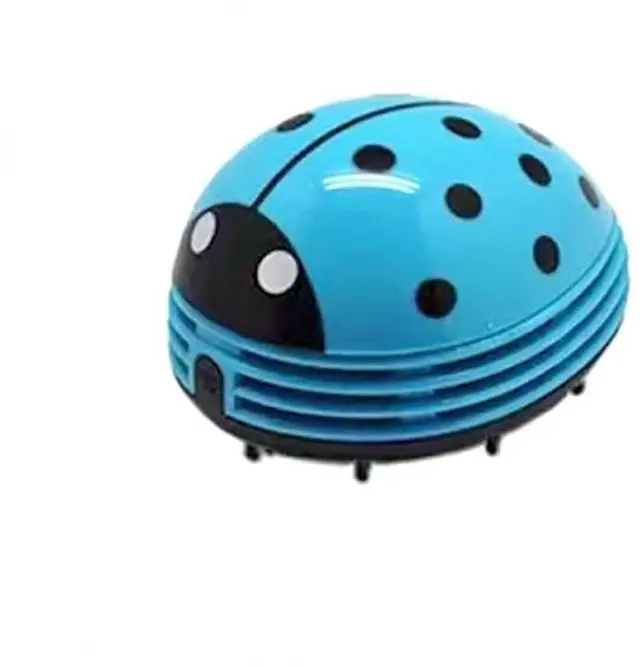 Main image of Blue Beetle Shaped Portable Corner Desk Table Top Vacuum Cleaner Mini Cute Vacuum Cleaner Dust Sweeper(Blue Color)