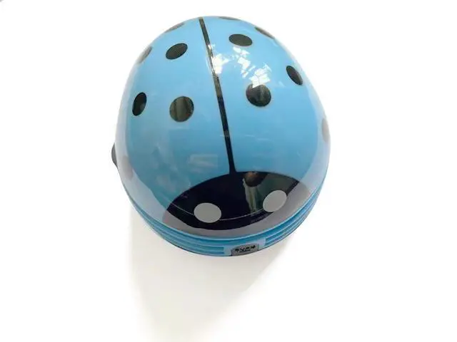 Alt view image 3 of 5 - Blue Beetle Shaped Portable Corner Desk Table Top Vacuum Cleaner Mini Cute Vacuum Cleaner Dust Sweeper(Blue Color)