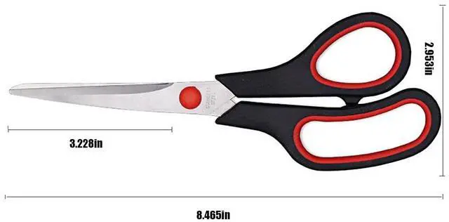 Alt view image 2 of 7 - Scissors, Multipurpose office Scissors,8.5 Inch Ultra Sharp Shears, Comfort-Grip Handles Household scissorsSturdy Sharp Craft Supplies - Pack of 5, Right/Left Hande