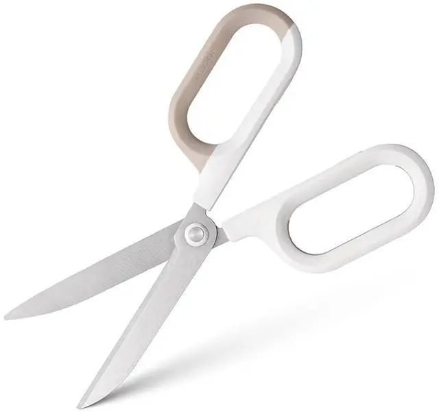Alt view image 6 of 7 - Multipurpose Scissors, Comfort-Grip Handles Sharp Scissors for Office Home School Craft Sewing Fabric Supplies (7", White-1)
