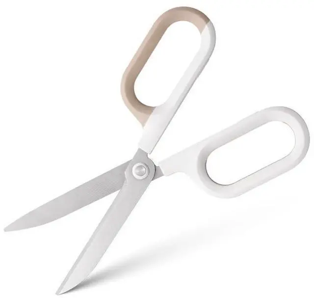 Alt view image 2 of 5 - Multipurpose Office Craft Scissors for DIY Art and Craft,Comfort-Grip Handles, Sturdy Sharp Scissors (White)