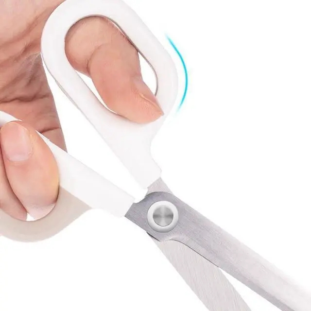 Alt view image 3 of 5 - Multipurpose Office Craft Scissors for DIY Art and Craft,Comfort-Grip Handles, Sturdy Sharp Scissors (White)