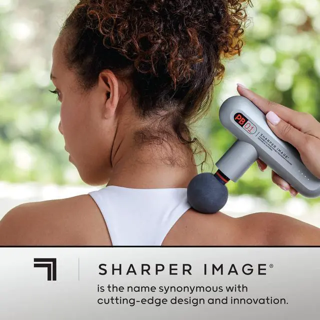 Alt view image 6 of 7 - Powerboost Move - Mini Percussion Massage Gun| 4 Attachments, 4 Speeds, FSA Eligible| Full Body Back & Shoulder Massager| Deep Tissue Muscle Recovery| Portable Pain Relief Massage Tool