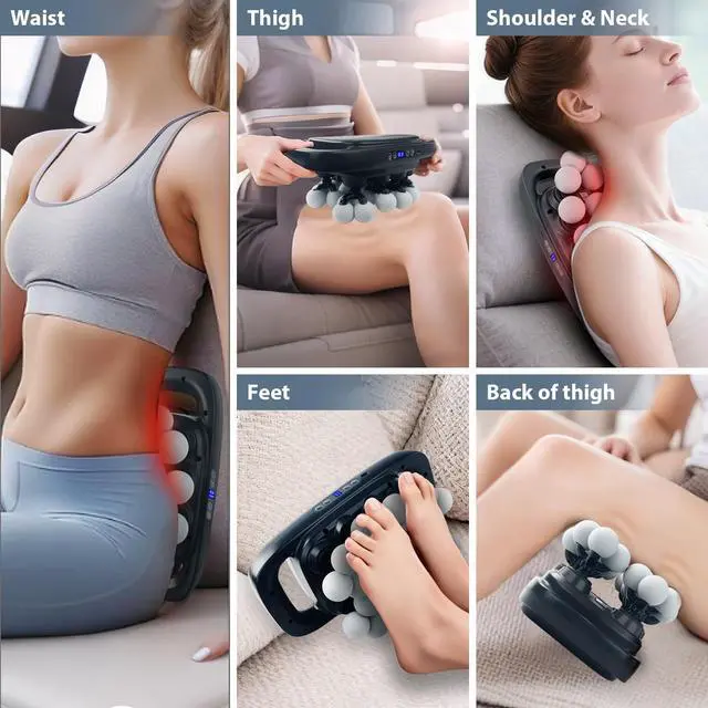 Alt view image 4 of 6 - 20 Head Massage Gun, Deep Tissue Massager Gun with 3 Modes & 30 Levels, Muscle Massager for Pain Relief, Back Massager, Handheld Massager for Back, Neck, Shoulder
