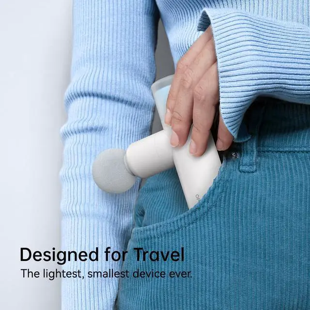 Alt view image 4 of 7 - M3 Mini Massage Gun for Back Pain Relief, with Facial Mode, 7mm Amplitude, 4 Vibration Levels Ultralight Portable and Rechargeable Fascia Gun Active Recovery Women Presents