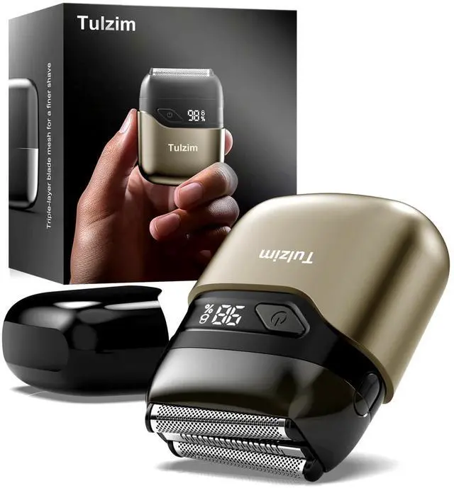 Main image of Electric Foil Shaver for Men: Cordless Electric Razor for Face & Beard - , 100-Min Runtime, USB-C Fast Charge, IPX7 for Travel,Matte Brown