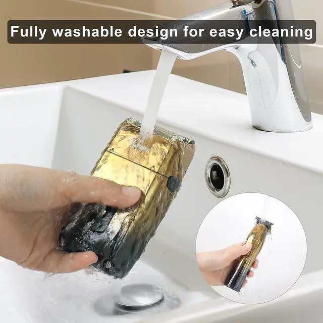 Alt view image 6 of 7 - Foil Shaver Bald Head Shaver Electric Shaver Razor for Men Precision Trimmer Beard Clipper Triple Blades Waterproof Cordless
