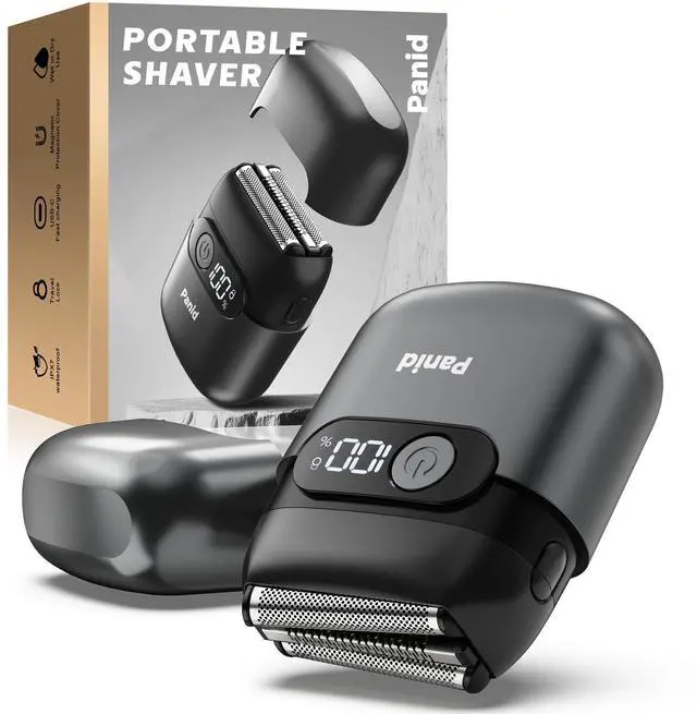 Main image of Electric Foil Shavers for Men, Upgraded Mini Electric Razor with 3 Floating Blades, LED Display, USB-C Fast Rechargeable, Portable Electric Shavers for Beard/Face (BlackPro)