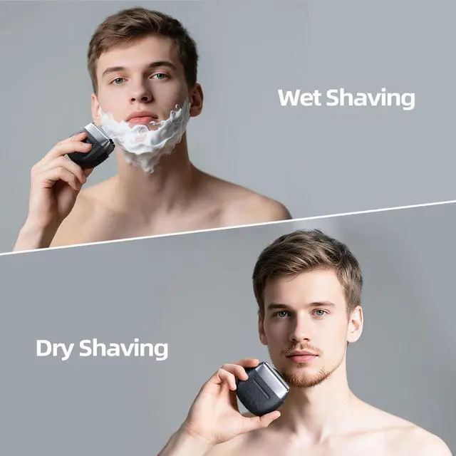 Alt view image 7 of 7 - Electric Razor for Men Face, Compact Foil Shaver with 3D Floating Precision Blades, IPX7 Waterproof Electric Shavers for Men, USB-C Fast Charge & Travel Lock, Ideal for Travel
