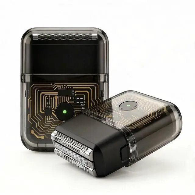 Main image of Electric Foil Shaver for Men: Compact Travel Razor for Face - IPX7 Waterproof & USB-C Fast Charging - 3D Floating Head & Hyper-Glide Blades - Hypoallergenic for Sensitive Skin with Battery Indicator