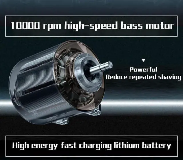 Alt view image 3 of 7 - Electric Foil Shaver for Men: Compact Travel Razor for Face - IPX7 Waterproof & USB-C Fast Charging - 3D Floating Head & Hyper-Glide Blades - Hypoallergenic for Sensitive Skin with Battery Indicator