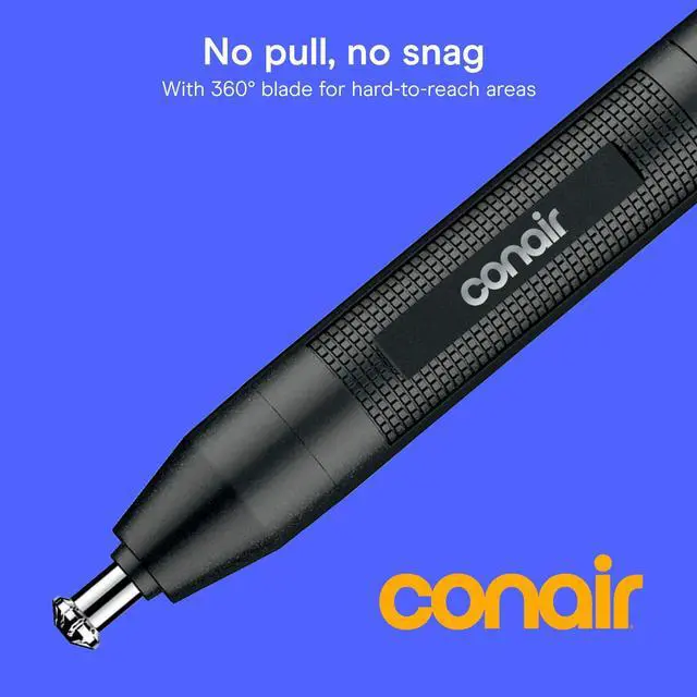 Alt view image 2 of 7 - Nose Hair Trimmer for Men, For Nose, Ear, and Eyebrows, Patent 360 Bevel Blade for No Pull, No Snag Trimming Experience, Cordless Lithium-Powered Trimmer with Drawstring Bag