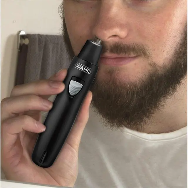Alt view image 4 of 6 - Groomsman Rechargeable Precision Trimmer for Hygienic Grooming with Rinsable, Interchangeable Heads for Eyebrows, Neckline, Nose, Ears, & Other Detailing - Model 3023284