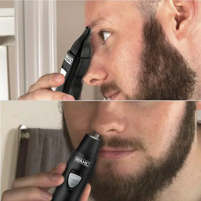 Alt view image 6 of 6 - Groomsman Rechargeable Precision Trimmer for Hygienic Grooming with Rinsable, Interchangeable Heads for Eyebrows, Neckline, Nose, Ears, & Other Detailing - Model 3023284