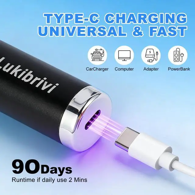 Alt view image 5 of 7 - Rechargeable Ear and Nose Hair Trimmer, 4-in-1 Professional Painless Eyebrow & Facial Hair Trimmer for Men Women, Powerful Motor and Dual-Edge Blades for Smoother Cutting, Black (Black)