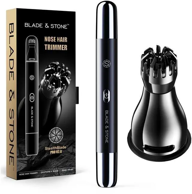 Main image of NS502-DN Nose & Ear Trimmer 2.0 | Graphene-X Blade | High-Velocity Low-Noise Motor | Patented Rotary Blade Design | Skin-Friendly, Tug-Free Performance, Detachable Head - Dark Night