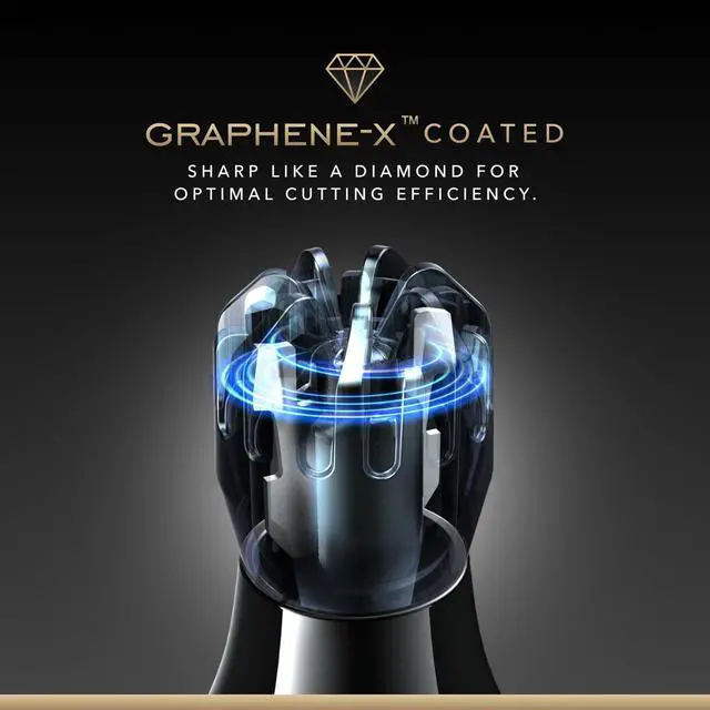 Alt view image 6 of 7 - NS502-DN Nose & Ear Trimmer 2.0 | Graphene-X Blade | High-Velocity Low-Noise Motor | Patented Rotary Blade Design | Skin-Friendly, Tug-Free Performance, Detachable Head - Dark Night