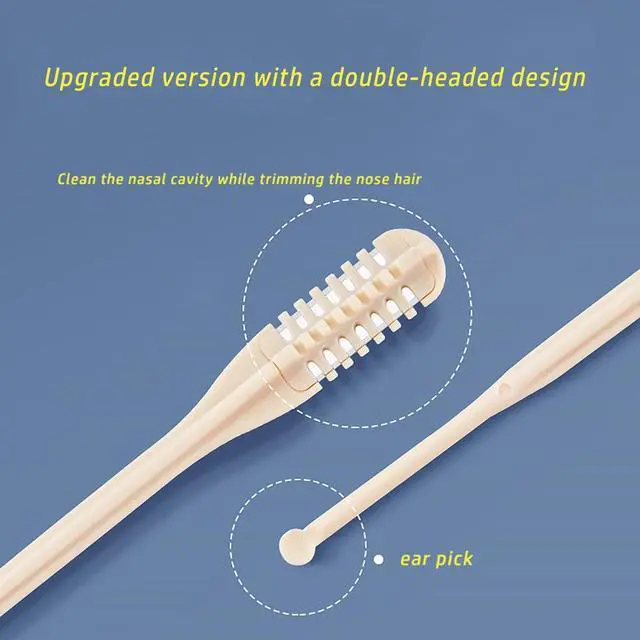 Alt view image 4 of 7 - Facial Razors Kit for Women & Men - 3 Eyebrow Razors + 2 360° Rotating Nose Hair Trimmers with Ear Picks - Trimmer for Men, Nose Hair Remover - Travel Grooming Set for Sensitive Skin
