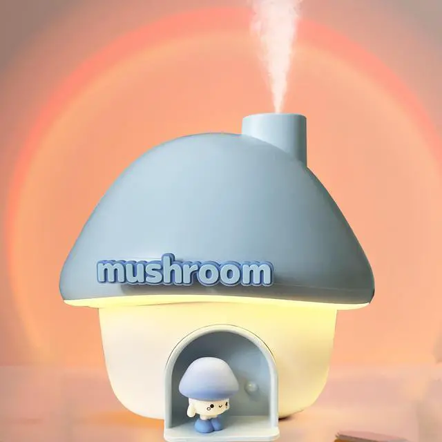 Main image of Humidifier for Bedroom,Portable Humidifier,Baby humidifiers with 7 modes of sunset atmosphere lighting and 2 modes of night light,two spray modes,suitable for children,bedroom and office