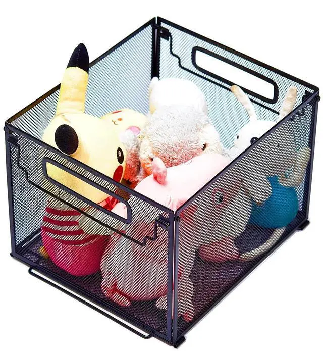 Alt view image 3 of 7 - 2 Pack File Organizer,Metal File Crates for Hanging Folders,Hanging Folder Organizer,Letter Size, Black