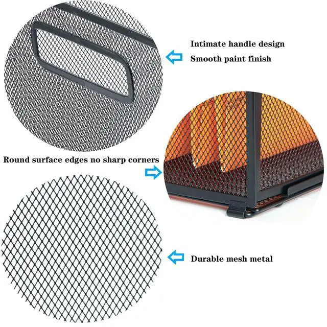 Alt view image 4 of 7 - Letter Size Hanging Folder Organizer,Metal Mesh Hanging File Folder Box,Office File Baskets,Black