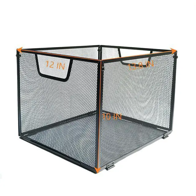 Alt view image 7 of 7 - Metal Mesh Hanging File Organizer, Office/School/Home File Crate,Black