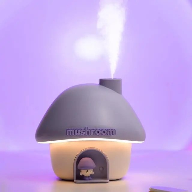 Main image of Portable Mini Humidifier, 300ml Small Cool Mist Humidifier, Personal Desktop Humidifiers for Baby Bedroom Travel Office Home,7 Modes of sunset atmosphere light, 2Modes of night light