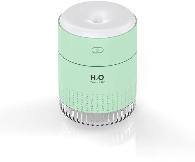 Main image of Small Humidifiers for Bedroom 350ml Mini Portable Humidifier for Travel Plants Humidifier, Humidificador for Bedroom Plants Travel Office Desk Car Light Green
