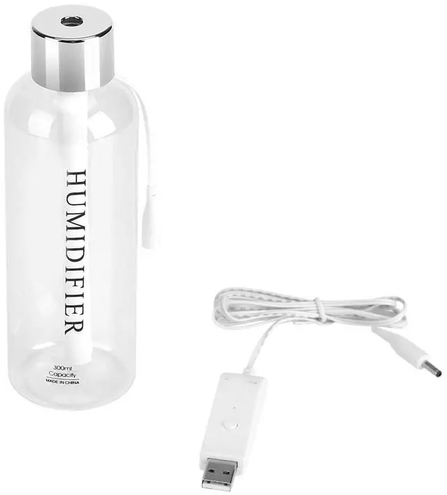 Main image of Cool Mist Humidifier Portable Mini Humidifier, 300ml USB Water Bottle Humidifiers, Small Desktop Humidifiers for Bedroom Desk Car Travel Office Baby Home