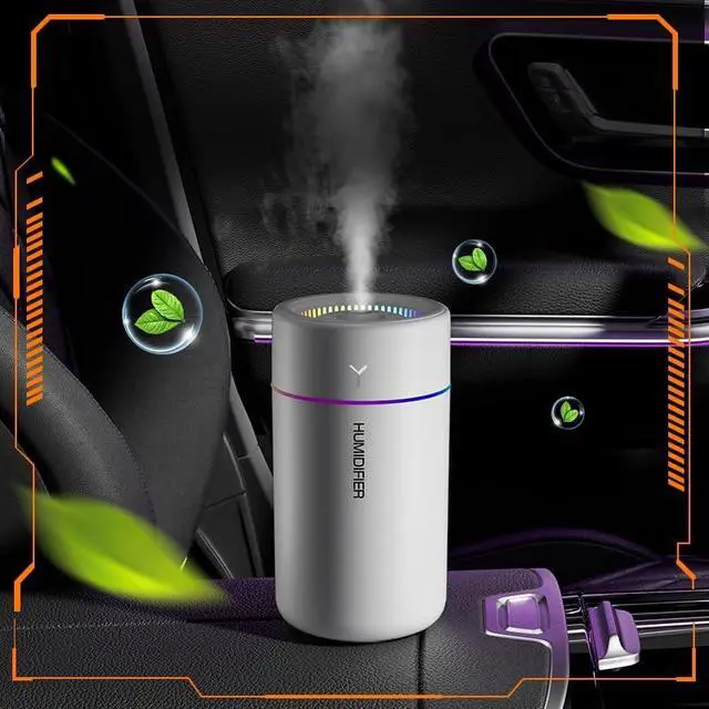 Alt view image 5 of 7 - Mini Humidifier, USB Personal Desktop Humidifier for RV, Office, Bedroom etc. Auto Shut-Off, 2 Mist Modes, Super Quiet - (White)
