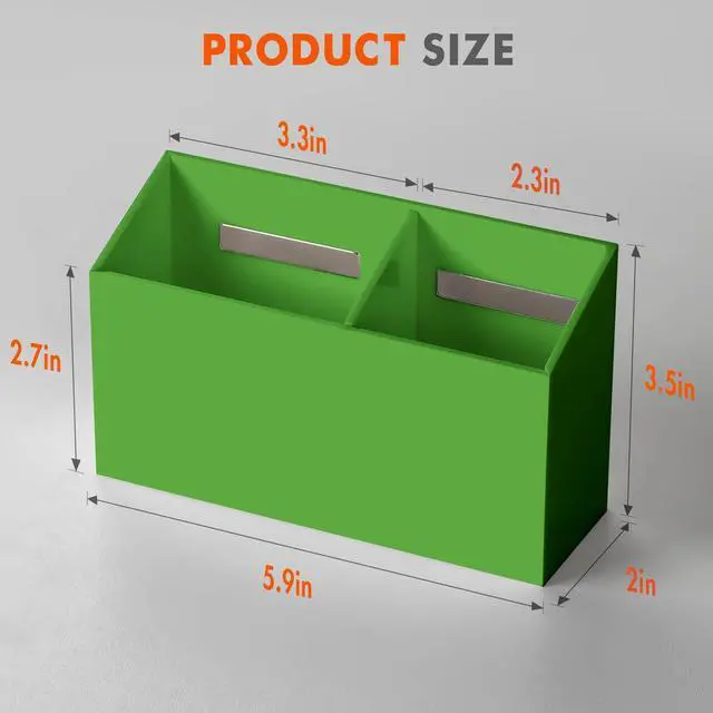 Alt view image 7 of 7 - Magnetic Dry Erase Marker Holder for Whiteboard,Non-slip Acrylic Magnet Pen Holder for Fridge Refrigerator,Locker Organizer for Work,Locker Accessories,Pencil Cup for Desk(Green)