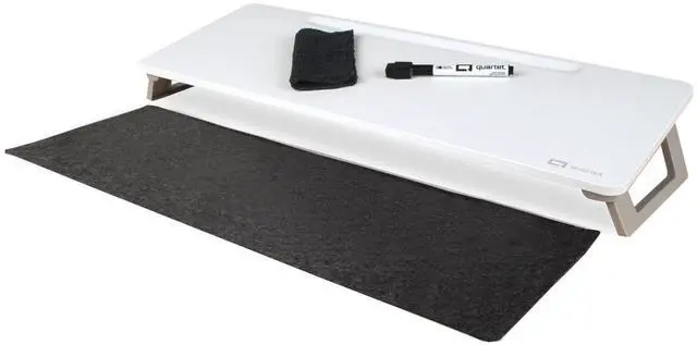 Main image of Dry Erase White Board, Magnetic Desktop Computer Pad for Notetaking, 21" x 7-3/4 Whiteboard, 1 Dry Erase Marker and Keyboard Pad, White Surface (Q090F01-R)