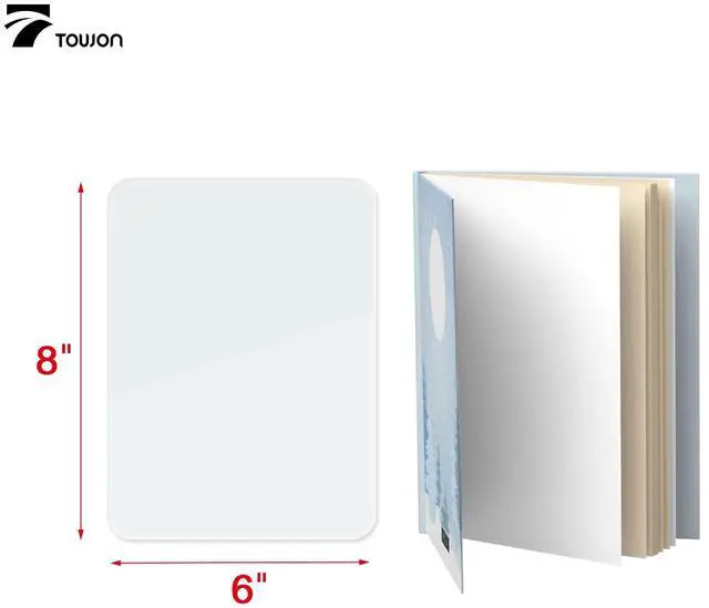 Alt view image 7 of 7 - Small Glass Dry Erase Board, Desk White Board with Standing, Mini Whiteboard Easel Pad Set, Stenography Artifact for Office, Home and School Supplies, 8x6 Inches, White