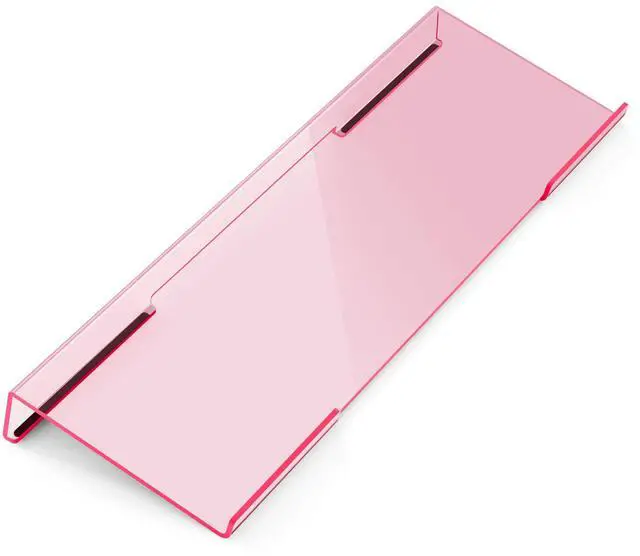 Main image of Ergonomic Computer Keyboard Stand for Desktop (Clear Pink), Keyboard Tilted Elevated Rack Key Board Holder Riser Stand for Office Home Desk Work