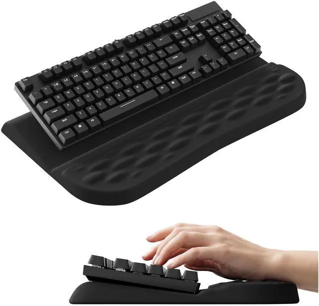 Main image of Keyboard Wrist Rest Stand for Desktop, 2 Angle Ergonomic Computer Keyboard Stand Key Board Riser Holder with Wrist Support, Arm Rest for Office, Home, Desk