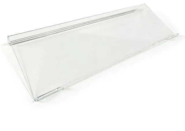 Main image of Acrylic Tilted Computer Keyboard Stand Holder, 16.9" x 5.7" Keyboard Riser with Silicone Anti-Slip Strip, Keyboard Tray for Easy Ergonomic Typing for Office Desk, Home, School (Clear)